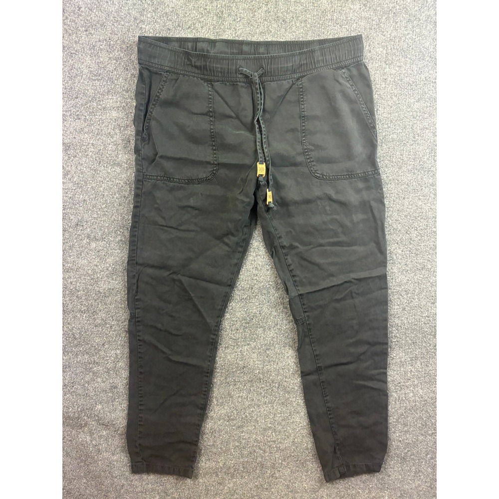 Tentree Destination Jogger Pants Womens Medium Black Elastic Waist Drawstring